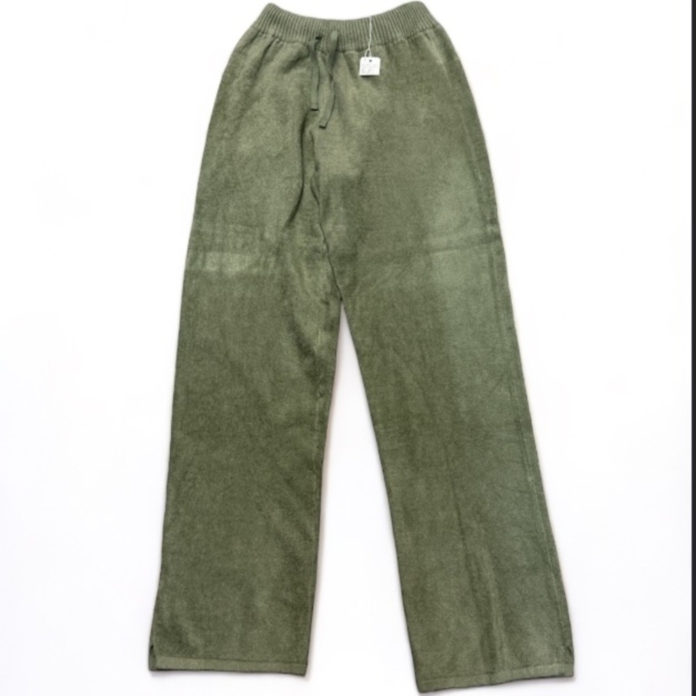 Soybu Green Pants With Elastic Tie Waist Size M See Listing For Top/Jacket